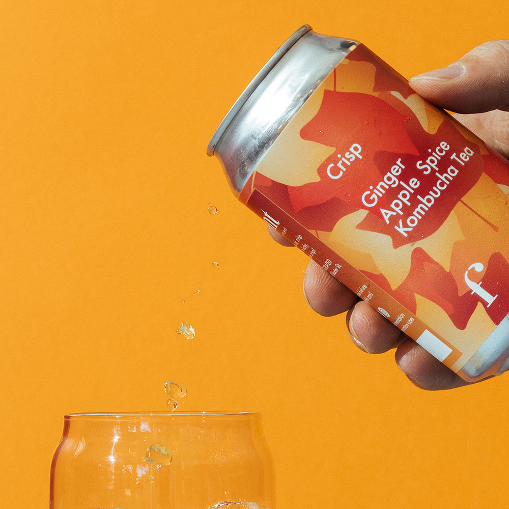 LIMITED RELEASE "Crisp" Ginger Apple Spice Kombucha